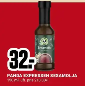 ÖoB PANDA EXPRESSEN SESAMOLJA erbjuda