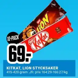 ÖoB KITKAT, LION STYCKSAKER erbjuda