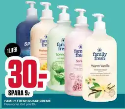 ÖoB FAMILY FRESH DUSCHCREME erbjuda