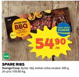 Coop Spare ribs erbjuda