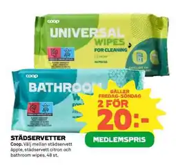 Coop STÄDSERVETTER erbjuda