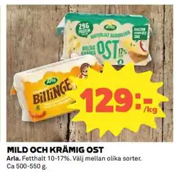 Coop Mild och Krämig Ost erbjuda
