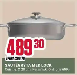 ÖoB SAUTÉGRYTA MED LOCK erbjuda