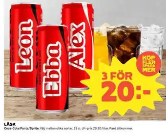 Coop Läsk erbjuda