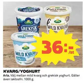 Coop KVARG/YOGHURT erbjuda