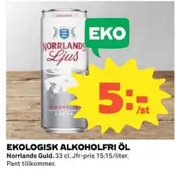 Coop EKOLIGISK ALKOHOLFRI ÖL erbjuda