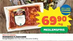 Coop MARINERAD FLÄSKKARRÉ erbjuda