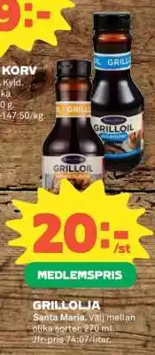 Coop Grillolja erbjuda