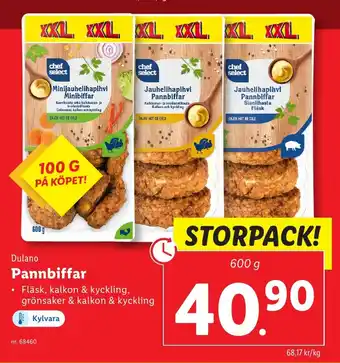 Lidl DULANO Pannbiffar erbjuda