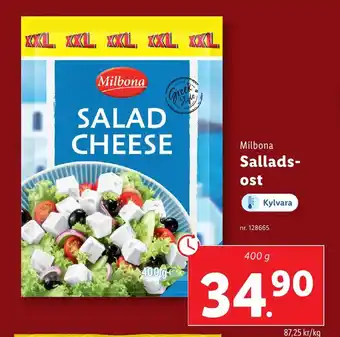Lidl MILBONA Sallads- ost erbjuda