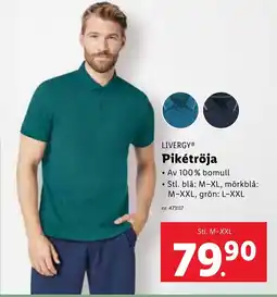 Lidl LIVERGY Pikétröja erbjuda