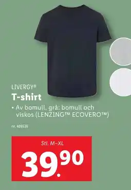 Lidl LIVERGY T-shirt erbjuda