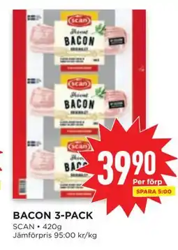 Willys BACON 3-PACK erbjuda