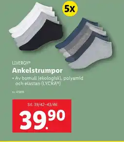 Lidl LIVERGY Ankelstrumpor erbjuda