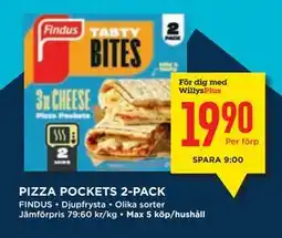Willys PIZZA POCKETS 2-PACK erbjuda