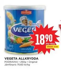 Willys VEGETA ALLKRYDDA erbjuda
