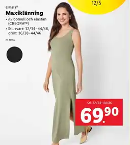 Lidl ESMARA Maxiklänning erbjuda