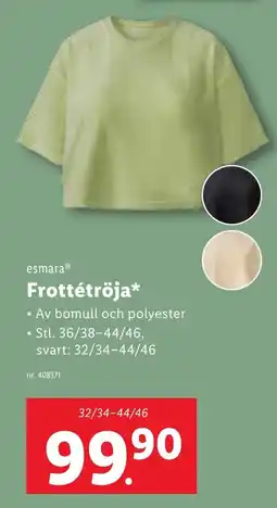Lidl ESMARA Frottétröja erbjuda
