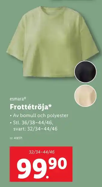 Lidl ESMARA Frottétröja erbjuda
