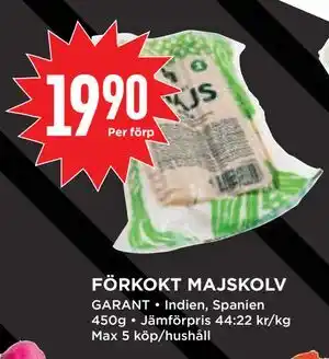 Willys Hemma FÖRKOKT MAJSKOLV erbjuda