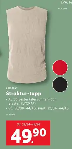 Lidl ESMARA Struktur-topp erbjuda