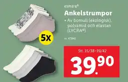 Lidl ESMARA Ankelstrumpor erbjuda