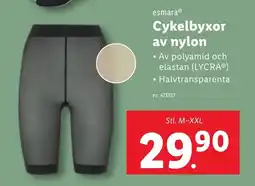 Lidl ESMARA Cykelbyxor av nylon erbjuda