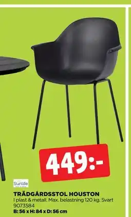 Jem&Fix TRÄDGÅRDSSTOL HOUSTON erbjuda