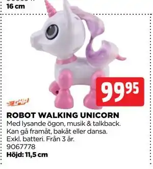 Jem&Fix ROBOT WALKING UNICORN erbjuda