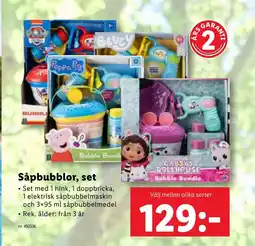 Lidl Såpbubblor, set erbjuda