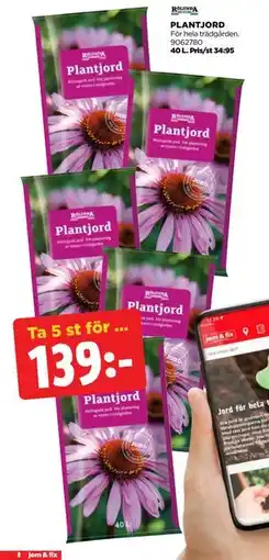 Jem&Fix PLANTJORD erbjuda