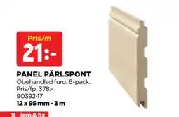 Jem&Fix PANEL PÄRLSPONT erbjuda