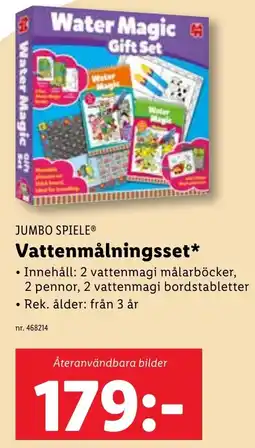 Lidl JUMBO SPIELE Vattenmålningsset erbjuda