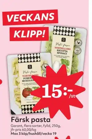 Hemköp Färsk pasta erbjuda