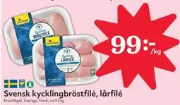 Hemköp Svensk kycklingbröstfilé, lårfilé erbjuda