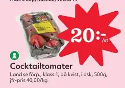 Hemköp Cocktailtomater erbjuda