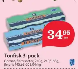 Hemköp Tonfisk 3-pack erbjuda