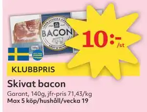 Hemköp Skivat bacon erbjuda
