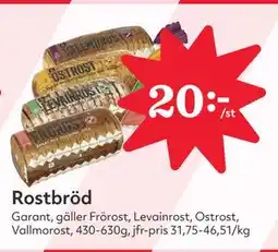 Hemköp Rostbröd erbjuda