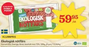 Hemköp Ekologisk nötfärs erbjuda