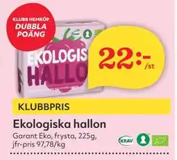 Hemköp Ekologiska hallon erbjuda