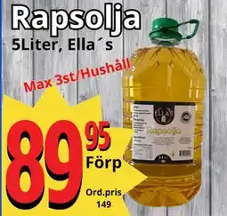 Supergrossen Rapsolja erbjuda