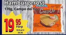 Supergrossen Hamburgerost erbjuda