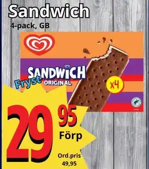 Supergrossen Sandwich erbjuda