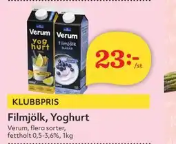 Hemköp Filmjölk, Yoghurt erbjuda