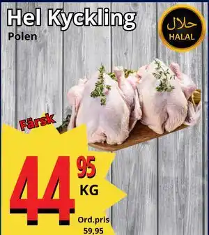 Supergrossen Hel Kyckling erbjuda