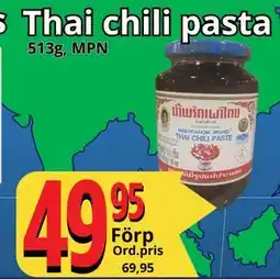 Supergrossen Thai chili pasta erbjuda