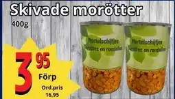 Supergrossen Skivade morötter erbjuda