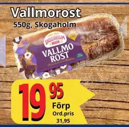 Supergrossen Vallmorost erbjuda