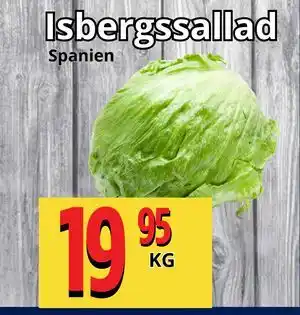 Supergrossen Isbergssallad erbjuda